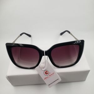 Women's rhinestone embellished sunglasses.